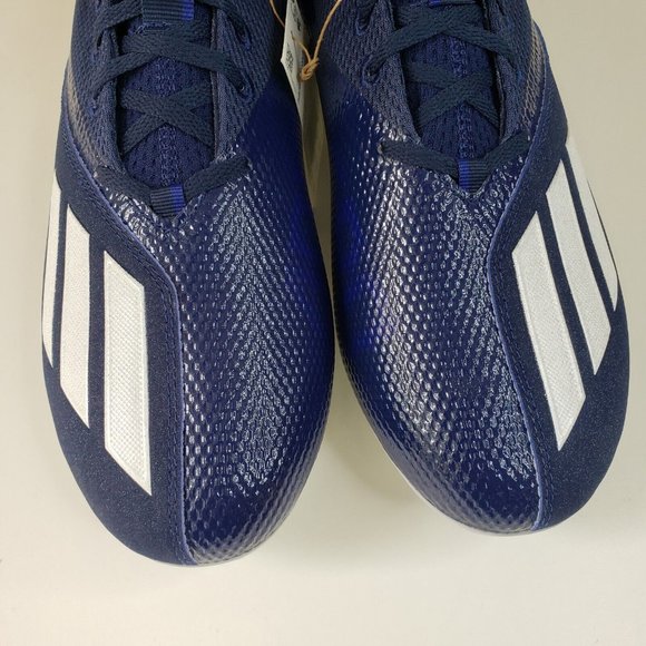 adidas Adizero Scorch Football Cleats Men’s Size 10.5 Navy Blue White FX4250 NEW main image 8